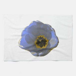 Blue and Yellow Tulip Kitchen Towel