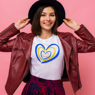 Blue and Yellow Ukraine Inspirations Peace No War T-Shirt