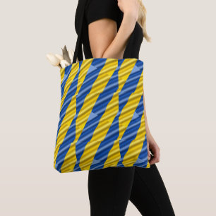 Blue and Yellow Ukraine Inspirations Peace No War Tote Bag
