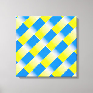 Blue and Yellow Ukraine Inspired peace anti war Canvas Print