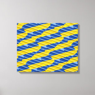 Blue and Yellow Ukraine Inspired peace anti war Canvas Print