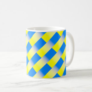 Blue and Yellow Ukraine Inspired peace anti war Coffee Mug