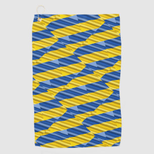 Blue and Yellow Ukraine Inspired peace anti war Golf Towel