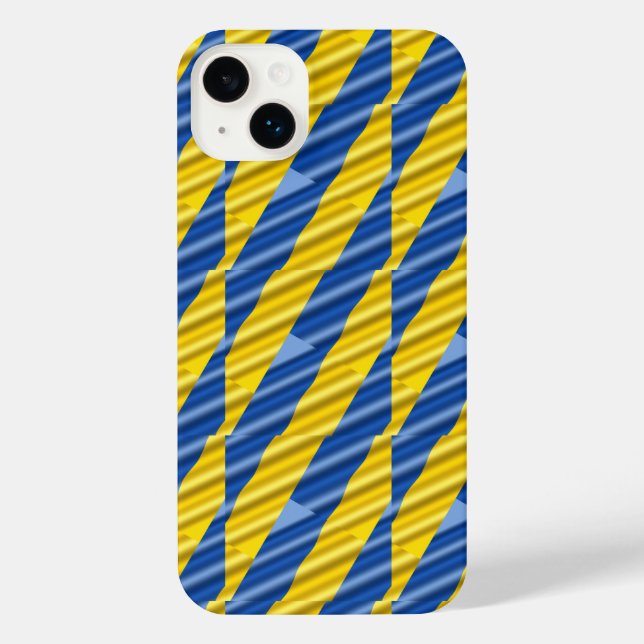 Blue and Yellow Ukraine Inspired peace anti war iPhone Case (Back)