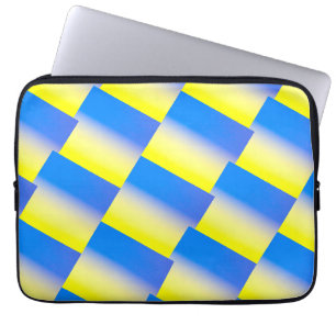 Blue and Yellow Ukraine Inspired peace anti war Laptop Sleeve