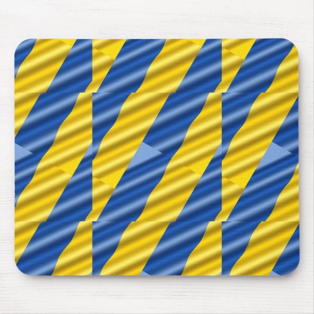 Blue and Yellow Ukraine Inspired peace anti war Mouse Mat (Front)