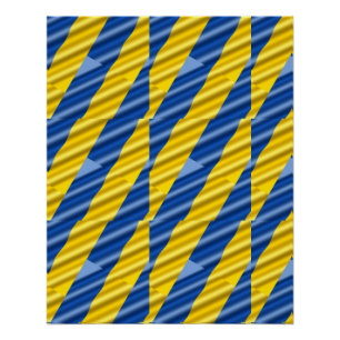 Blue and Yellow Ukraine Inspired peace anti war Poster