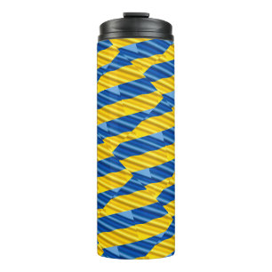 Blue and Yellow Ukraine Inspired peace anti war Thermal Tumbler