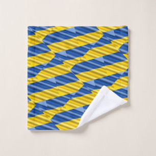 Blue and Yellow Ukraine Inspired peace anti war Wash Cloth