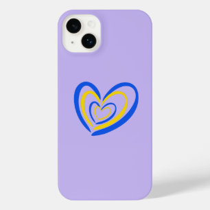 Blue and Yellow Ukraine Inspired Peace No War iPhone 14 Plus Case