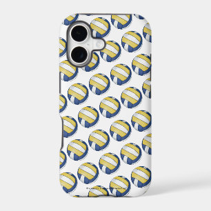 Blue and Yellow Volleyball Patterns