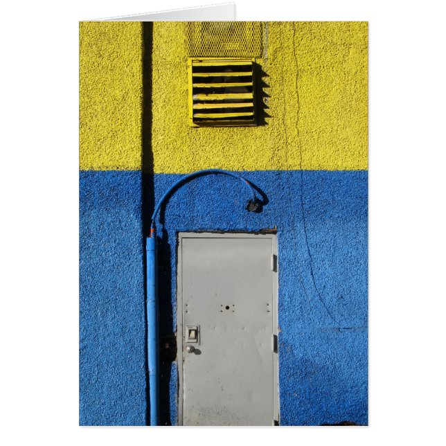 Blue and Yellow Wall 5x7 (Front)