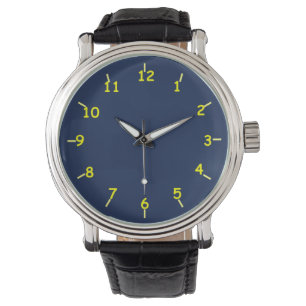 Blue and Yellow Watch