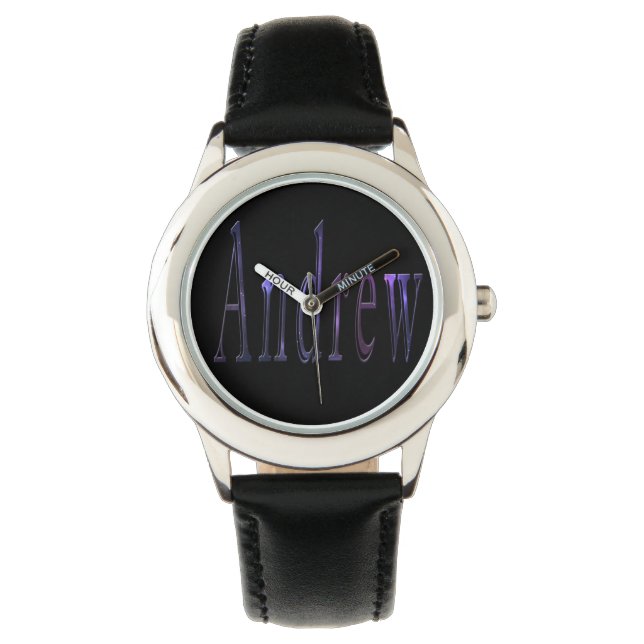 Blue Andrew Name Logo, Watch (Front)