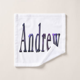 Blue Andrew Name, Wash Cloth