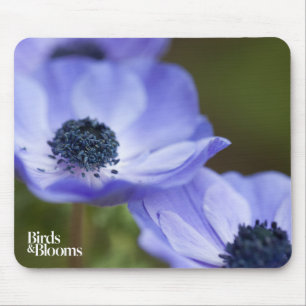 Blue Anemone Mouse Mat