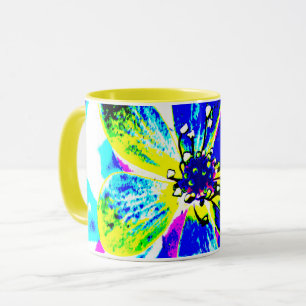 blue anemone mug