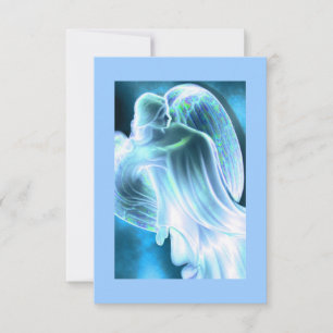 Blue Angel Comforting Prayer Card