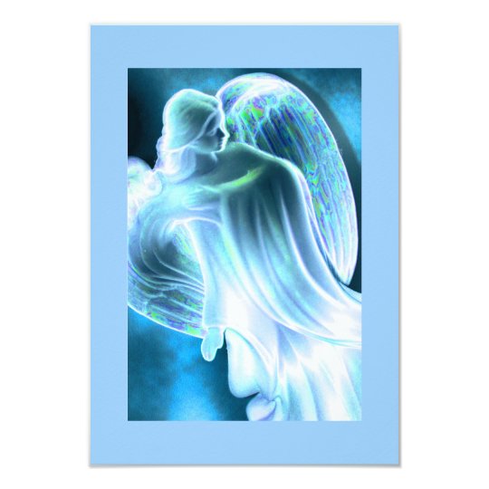 Blue Angel Comforting Prayer Card