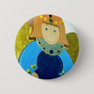 Blue Angel Ornament II 6 Cm Round Badge