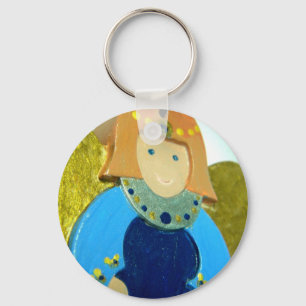 Blue Angel Ornament II Key Ring