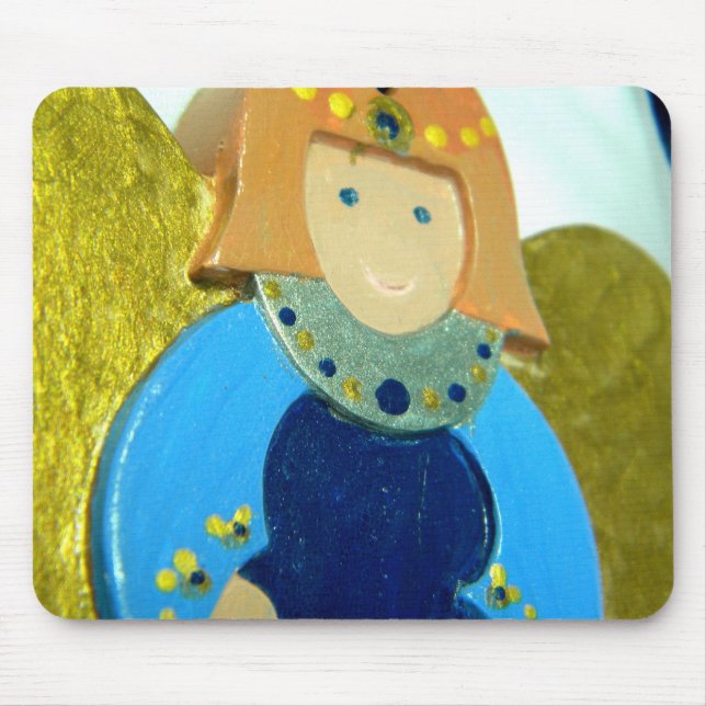 Blue Angel Ornament II Mouse Mat (Front)