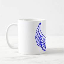 Blue Angel Wings Mug. 