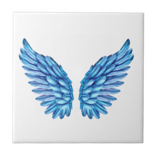 Blue Angel Wings Tile