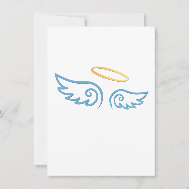 Blue Angel Wings with Halo (Front)