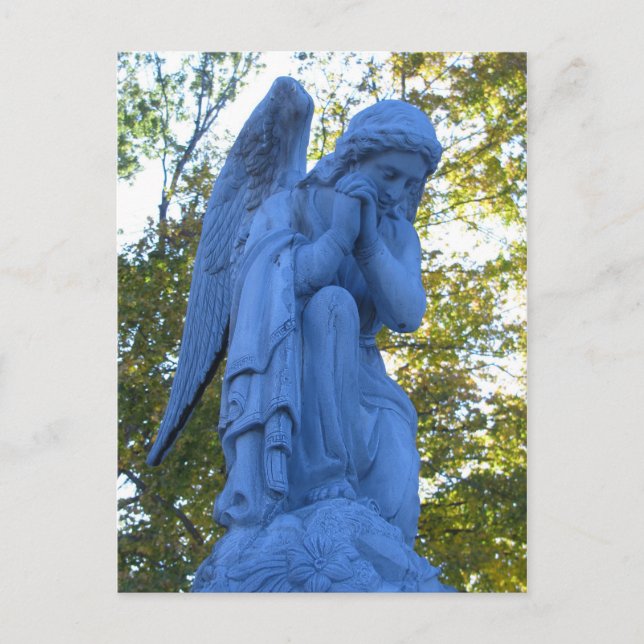 Blue Angel Zink Statue postcard (Front)