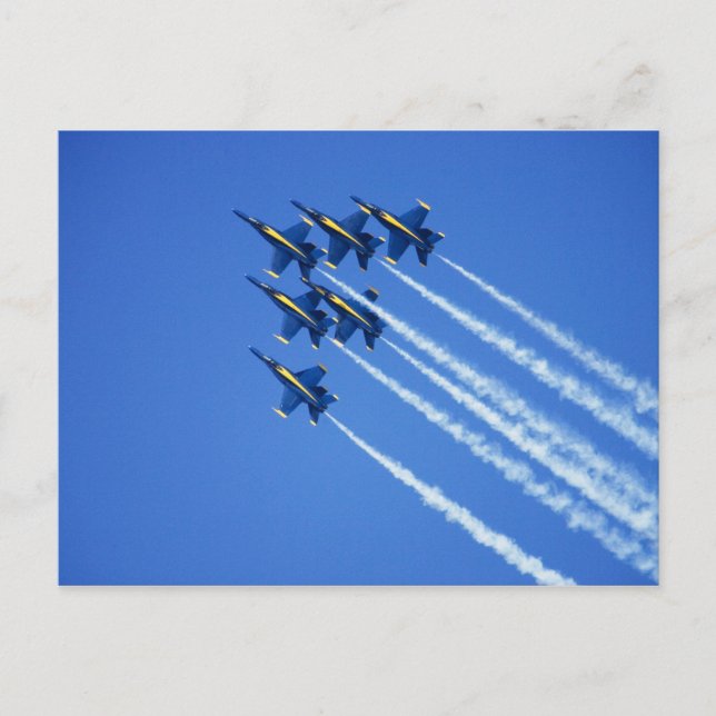 Blue Angels flyby during 2006 Fleet Week 2 Postcard (Front)