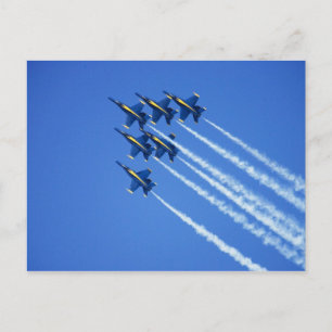 Blue Angels flyby during 2006 Fleet Week 2 Postcard