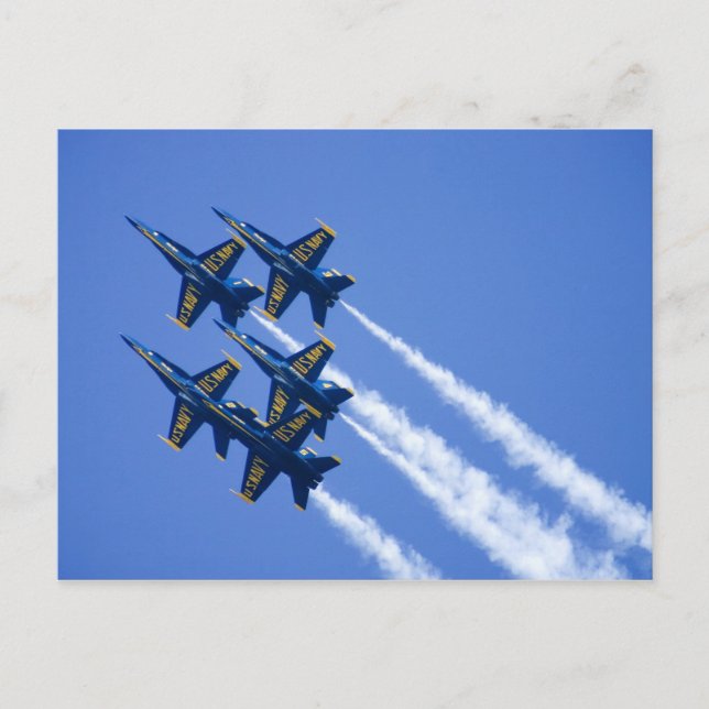 Blue Angels flyby during 2006 Fleet Week Postcard (Front)