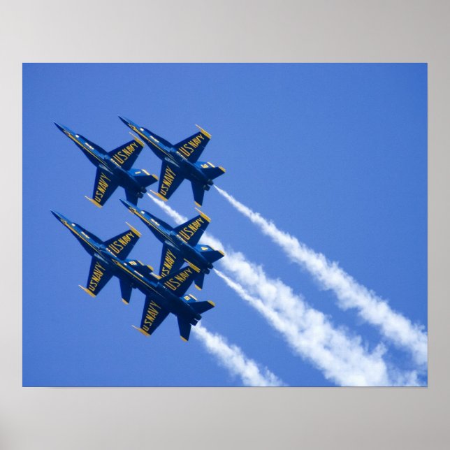 Blue Angels flyby during 2006 Fleet Week Poster (Front)