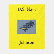 Blue Angels flying in formation US  Fleece Blanket