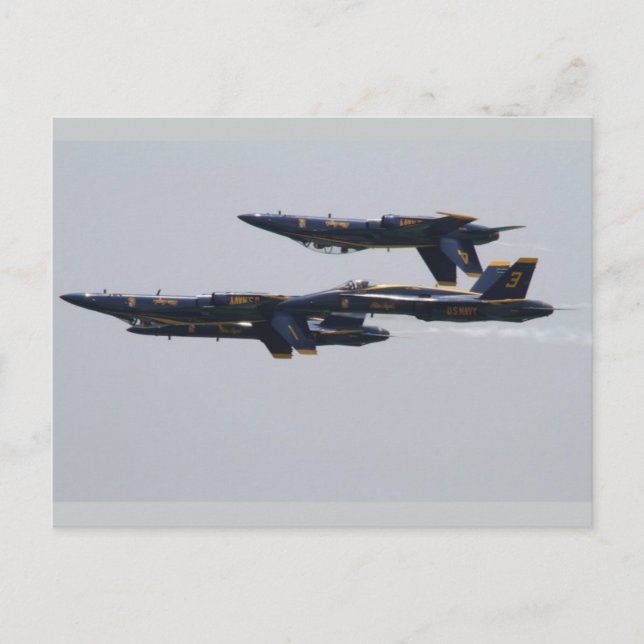 Blue Angels Flying Over Pensacola Beach, Florida Postcard (Front)