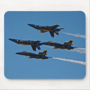 Blue Angels Four Ship Formation Mouse Mat