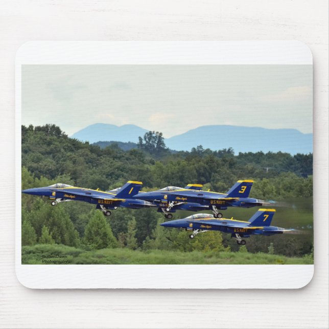 Blue Angels in Hudson Valley Mouse Mat (Front)