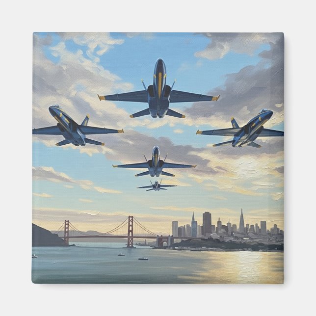 Blue Angels in San Francisco Magnet (Front)