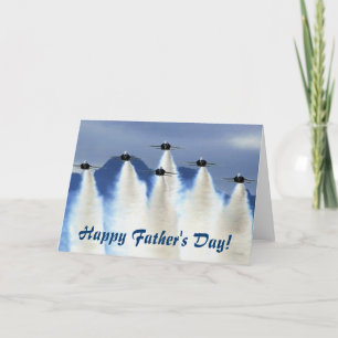 BLUE ANGELS Jet Fighters Father's Day Card