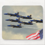 Blue Angels Mouse Pad<br><div class="desc">Blue Angels in Formation</div>