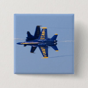 Blue Angels perform knife-edge pass during 2006 15 Cm Square Badge