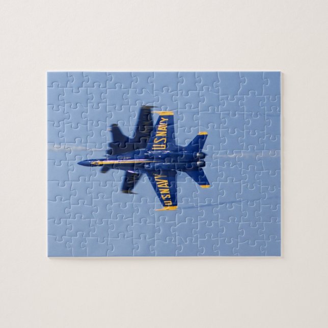 Blue Angels perform knife-edge pass during 2006 Jigsaw Puzzle (Horizontal)
