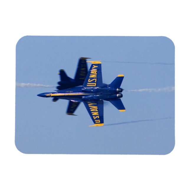 Blue Angels perform knife-edge pass during 2006 Magnet (Horizontal)