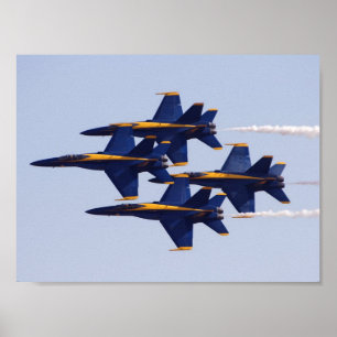 Blue Angels Post Poster