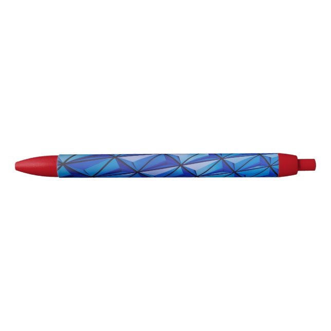 blue angle grid black ink pen (Front)