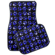 Blue Animal foot prints