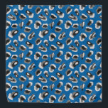 Blue Animal Print / Camo Pet Bandanna<br><div class="desc">Animal Print / Camo on Blue Background</div>