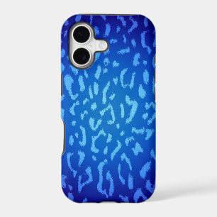Blue animal print fur skin of leopard 2