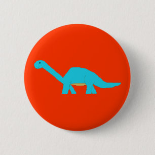 Blue apatosaurus pin